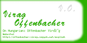 virag offenbacher business card